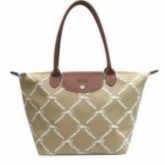 Longchamp soldes sorties Sacs Pliage Prix Grid Carreaux Beige